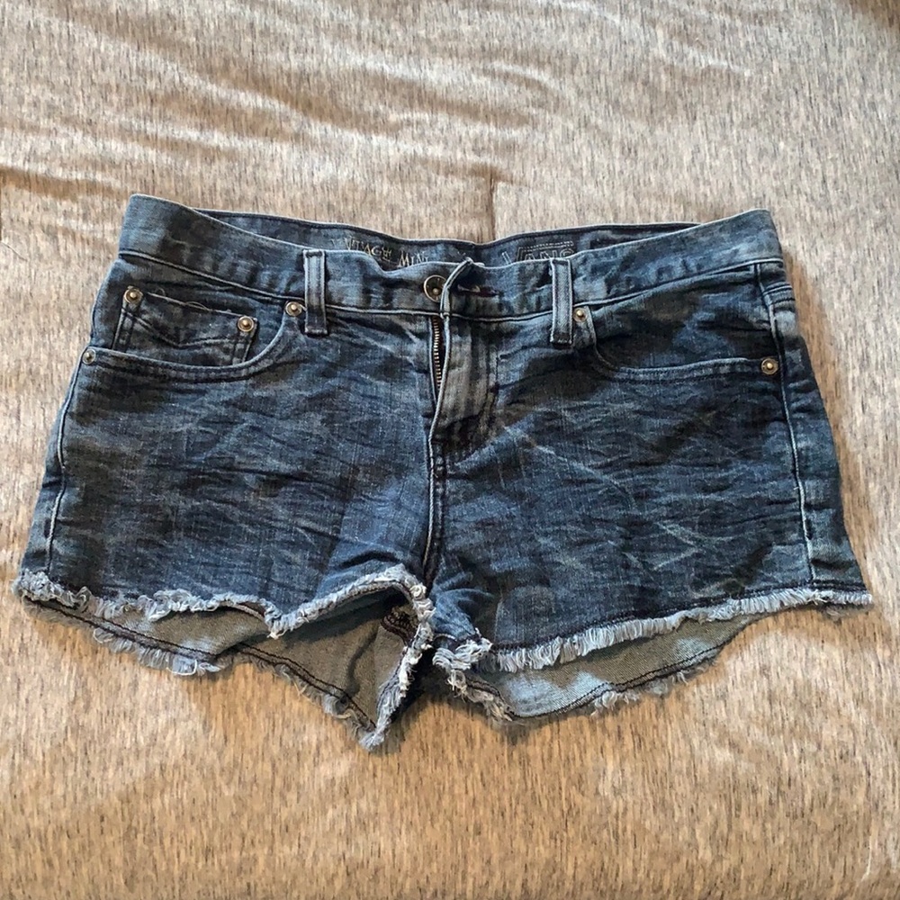 Vans dark denim shorts